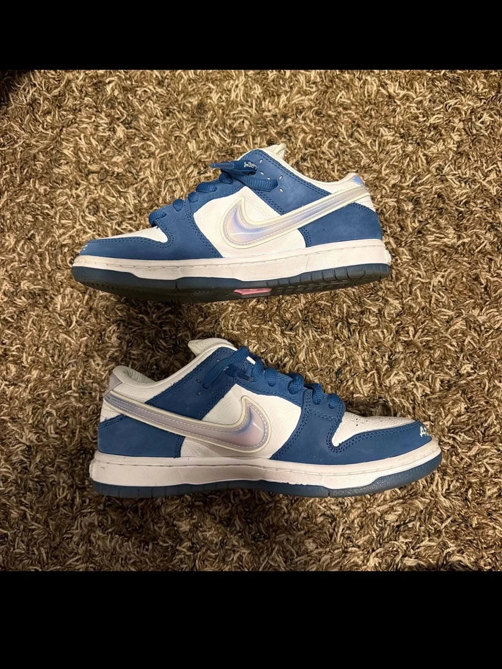 Nike SB Dunk Low Pro QS Deep Royal White Black